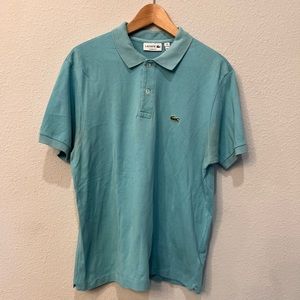 Teal Lacoste polo shirt